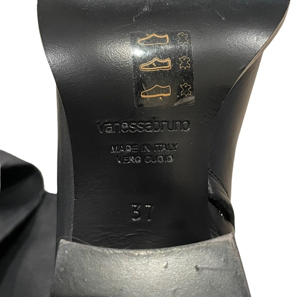 Vanessa Bruno Black Leather Over the Knee Boots - Picture 9 of 10